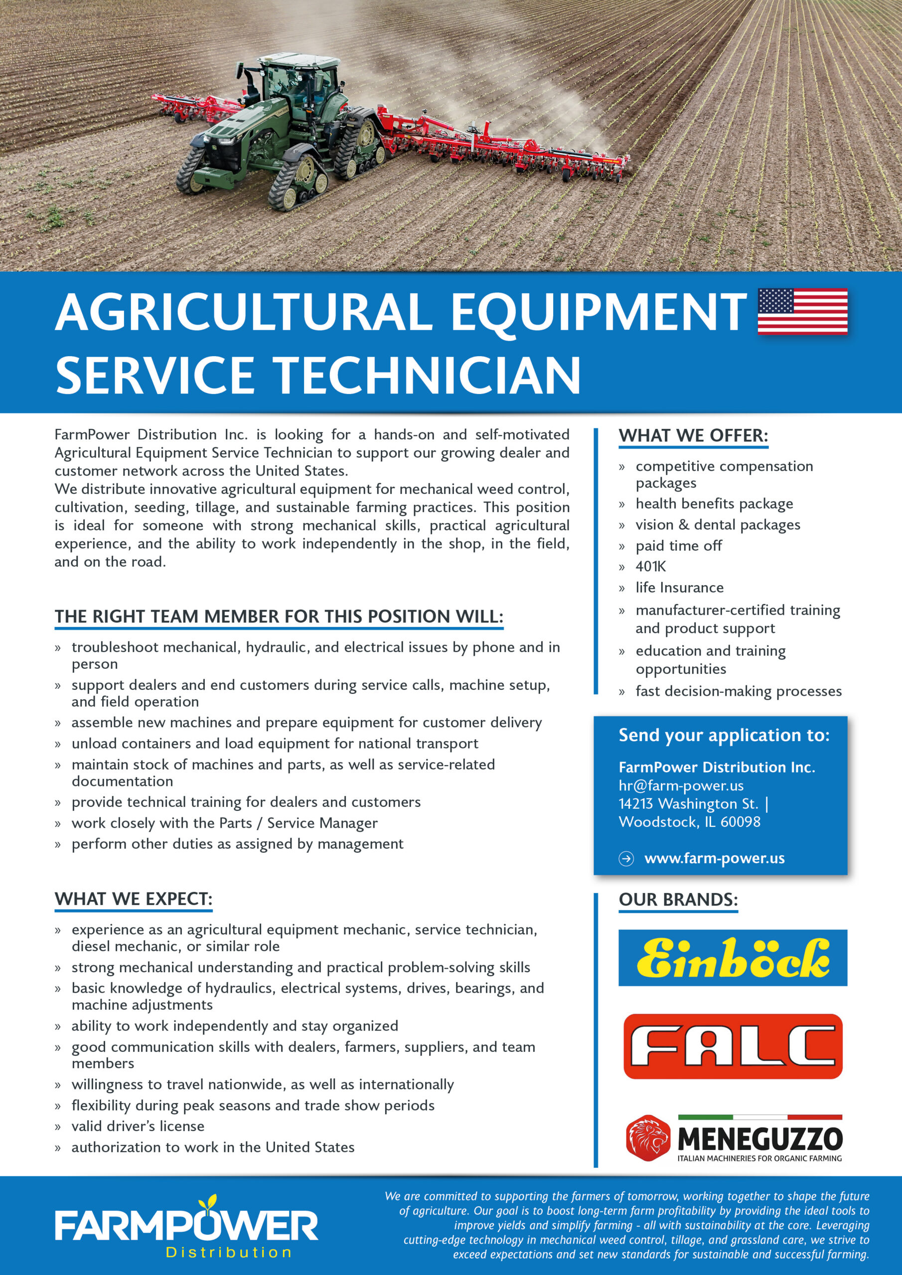 Agricultural Equipment Service Technician